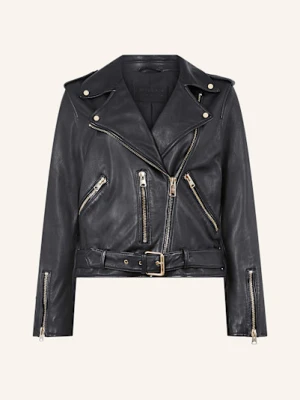 Allsaints Kurtka Skórzana Balfern schwarz