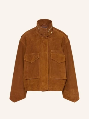 Allsaints Kurtka Skórzana Clay braun