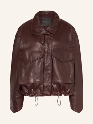 Allsaints Kurtka Skórzana Clay rot