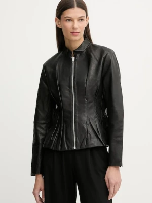 AllSaints kurtka skórzana CLO kolor czarny przejściowa W024LD