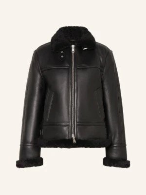 Allsaints Kurtka Skórzana Lorel schwarz