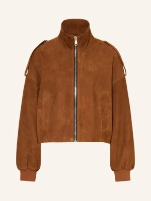 Allsaints Kurtka Skórzana Lowden braun