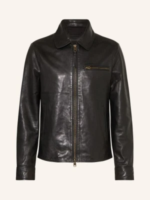 Allsaints Kurtka Skórzana Miller schwarz