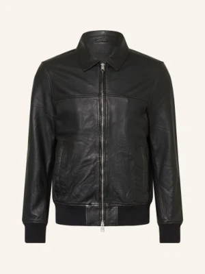 Allsaints Kurtka Skórzana Rashford schwarz