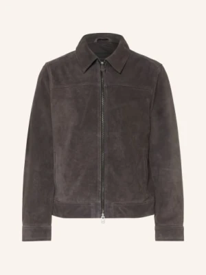 Allsaints Kurtka Skórzana Rhone grau CZIEMNOSZARY
