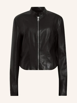 Allsaints Kurtka Skórzana Sadler schwarz