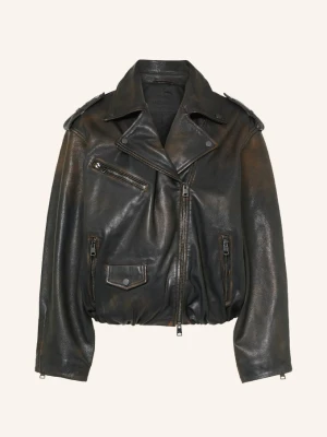 Allsaints Kurtka Skórzana Samina schwarz CZARNY