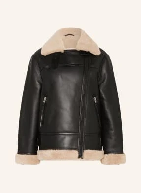Allsaints Kurtka Skórzana Sola schwarz