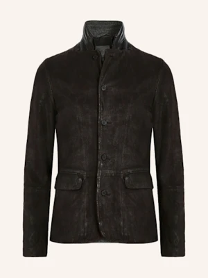 Allsaints Kurtka Skórzana Survey grau