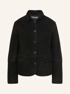 Allsaints Kurtka Skórzana Surveya schwarz CZARNY