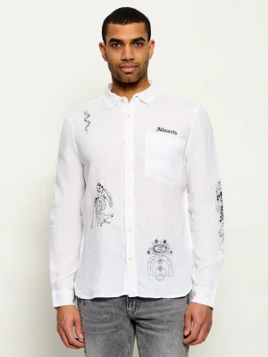 AllSaints Lniana koszula TERROR | Relaxed fit