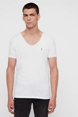 AllSaints t-shirt Tonic męski kolor biały gładki
