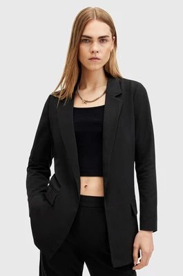 AllSaints marynarka ALEIDA TRI BLAZER kolor czarny niezapinana gładka W008QZ