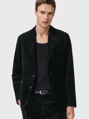 AllSaints marynarka bawełniana SAGA męska kolor czarny M017QD