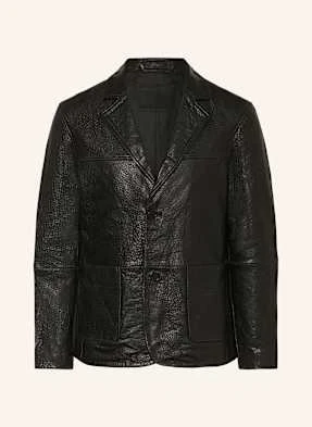Allsaints Marynarka Skórzana Shadwell Regular Fit schwarz