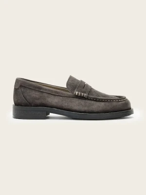 AllSaints mokasyny skórzane BLOOM SUEDE LOAFER