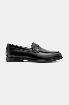 AllSaints mokasyny skórzane Harmon Loafer męskie kolor czarny M024FB