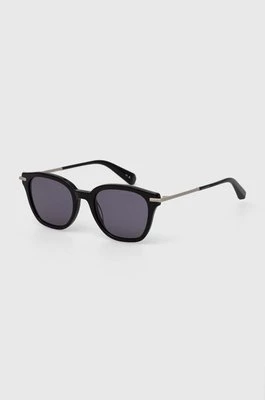 AllSaints okulary przeciwsłoneczne damskie kolor czarny ALS5009001
