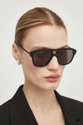 AllSaints okulary przeciwsłoneczne damskie kolor czarny ALS5004001