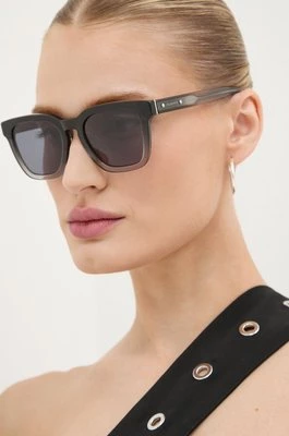 AllSaints okulary przeciwsłoneczne damskie kolor szary ALS5005909