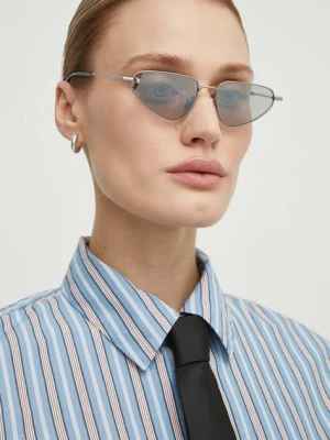 AllSaints okulary przeciwsłoneczne damskie kolor szary ALS7005801