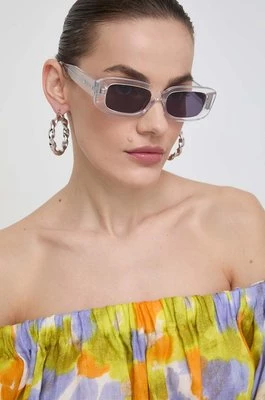 AllSaints okulary przeciwsłoneczne damskie kolor transparentny ALS5006866