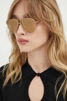 AllSaints okulary przeciwsłoneczne damskie kolor złoty ALS7003829