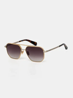 AllSaints okulary przeciwsłoneczne Dune kolor złoty ALS7007