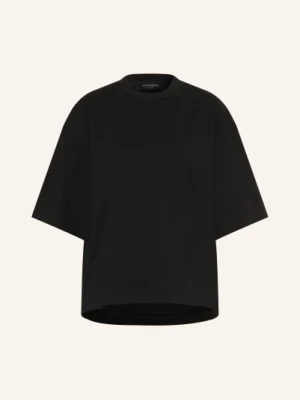 Allsaints Oversized Koszulka Esme Amelie Z Koronką Z Otworami schwarz