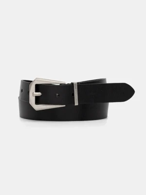 AllSaints pasek skórzany damski kolor czarny 29AS300867