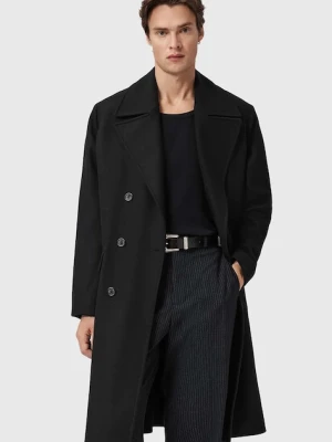 AllSaints płaszcz z dodatkiem wełny CURRAN