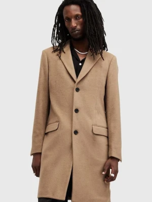 AllSaints płaszcz z domieszką wełny HAL COAT