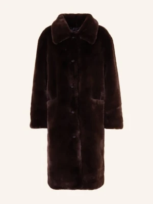 Allsaints Płaszcz Ze Sztucznego Futra Sora braun