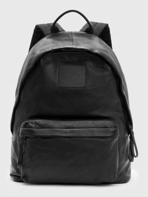 AllSaints plecak skórzany CARABINER BACKPACK czarny