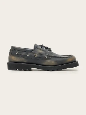 AllSaints półbuty skórzane SKIFF SHOE męskie kolor czarny M013FC