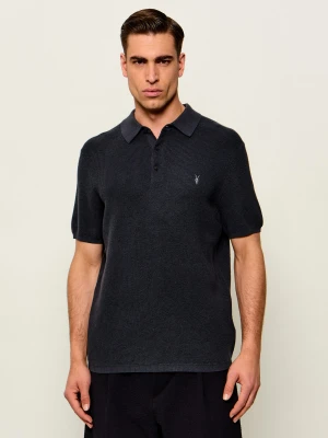 AllSaints Polo ASPEN | Regular Fit | z dodatkiem wełny