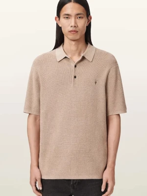 AllSaints polo męskie z dodatkiem wełny ASPEN