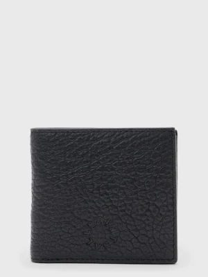 AllSaints portfel skórzany ELKKA męski kolor czarny M295XB