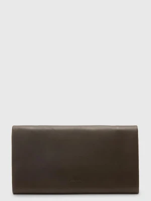 AllSaints portfel skórzany HARLUNA damski kolor brązowy W208XD