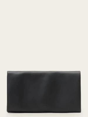 AllSaints portfel skórzany HARLUNA damski kolor czarny W208XD