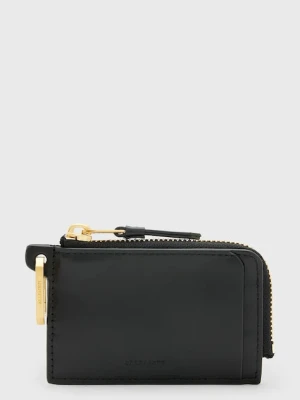 AllSaints portfel skórzany REMY damski kolor czarny W235XA