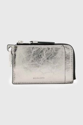 AllSaints portfel skórzany REMY WALLET damski kolor szary W017XZ