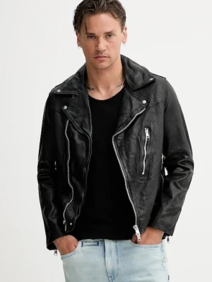 AllSaints ramoneska skórzana COMET kolor czarny przejściowa M021LC