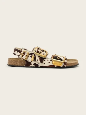 AllSaints sandały na płaskim obcasie damskie skórzane Staffa Sandal