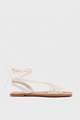 AllSaints sandały skórzane Donna Sandal damskie kolor biały WF690Y