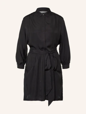 Allsaints Satynowa Sukienka Noora Z Jedwabiem schwarz CZARNY