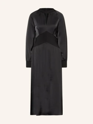 Allsaints Satynowa Sukienka Roya schwarz