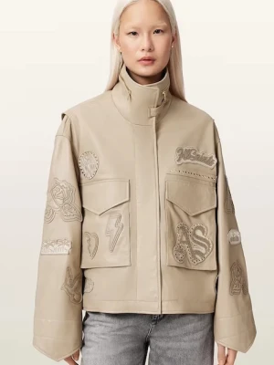 AllSaints skórzana damska CLAY