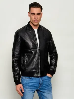 AllSaints Skórzana kurtka bomber MORTEN | Regular Fit