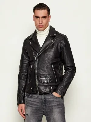 AllSaints Skórzana kurtka MILO | Regular Fit